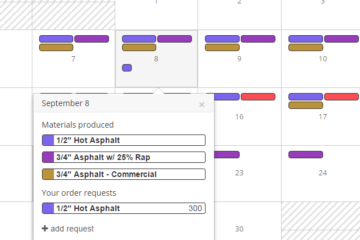 Asphalt Order Customer View