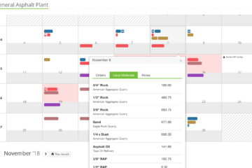 Asphalt Plant Online Sales Schedule Calendar